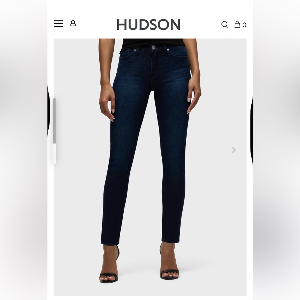 Hudson “Barbara Super Skinny Ankle” Jeans Color Rescue